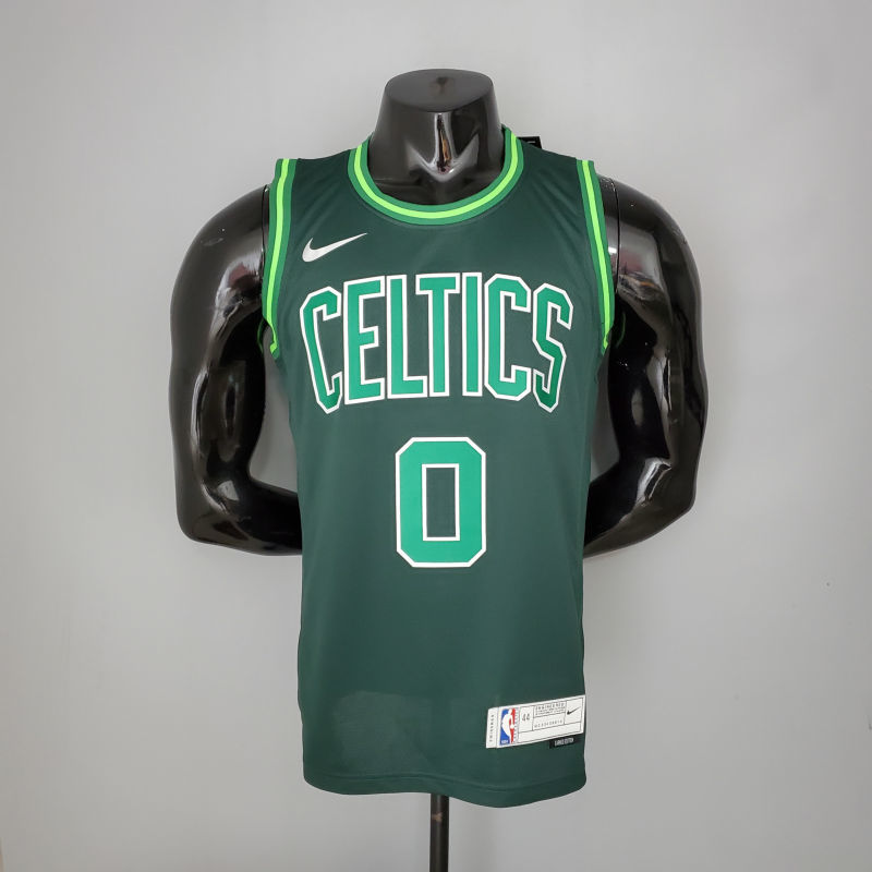 2021 TATUM #0 Celtics Bonus Edition Dark Green NBA Jersey S-XXL