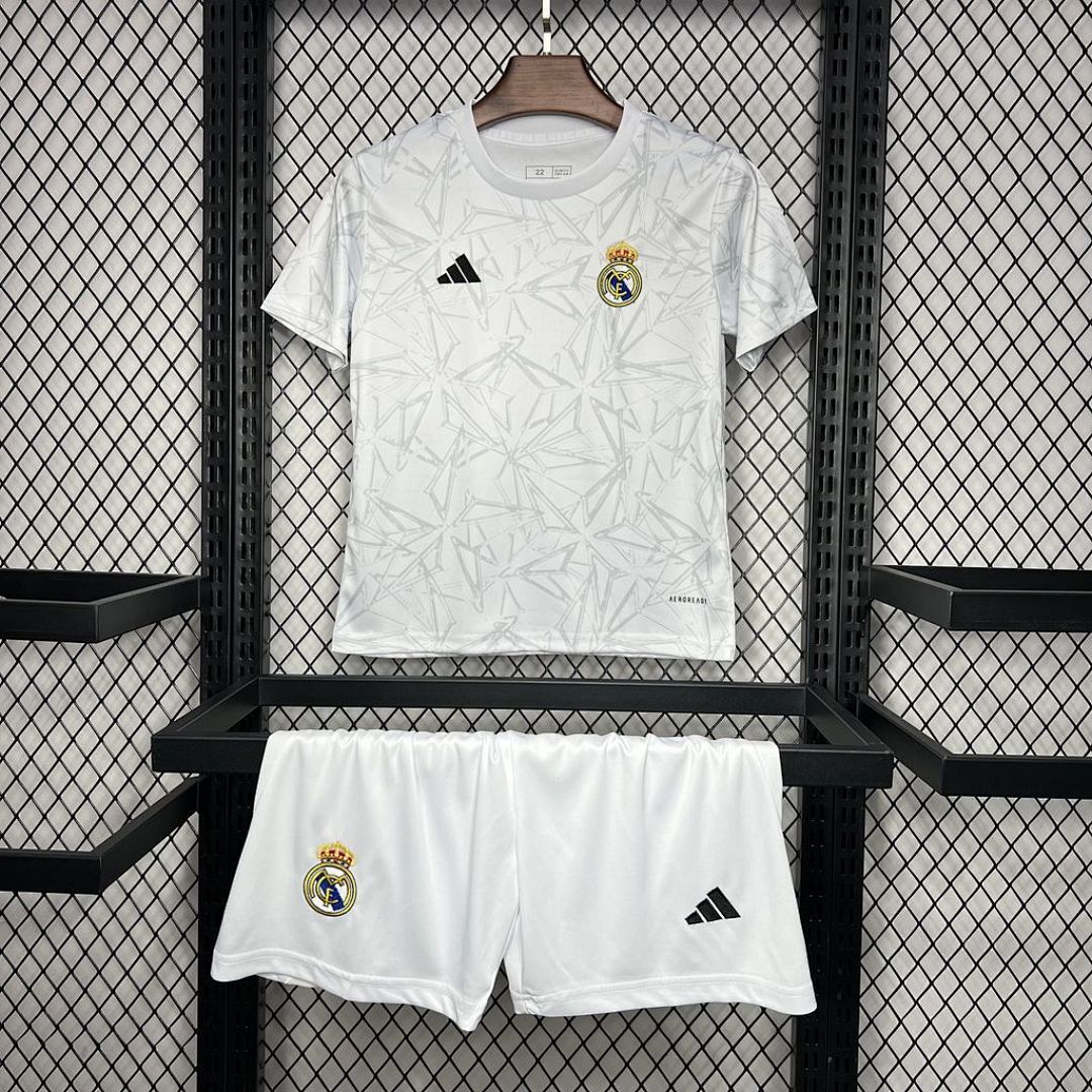 Real Madrid 2024/25 Pre-match training Kids Kit