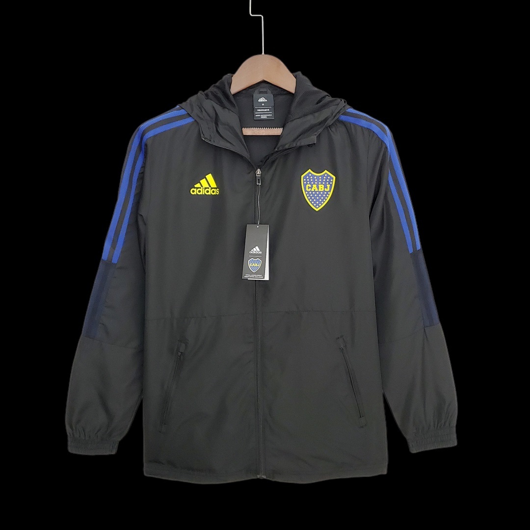 2022 Boca Juniors Windbreaker Black S-XXL