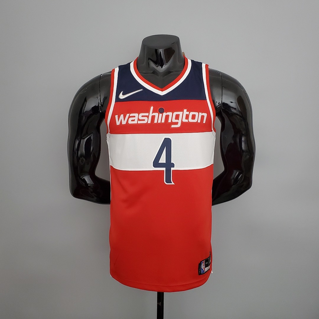 75th Anniversary wesbrook#4 Wizards Red, White and Blue NBA Jersey S-XXL