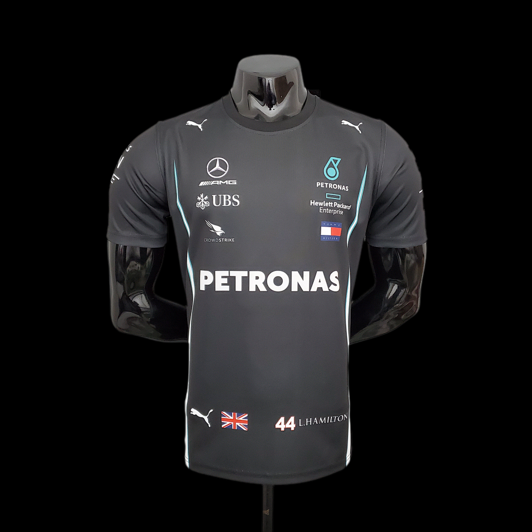 F1 Formula One racing suit; 2021 Mercedes Black S-5XL