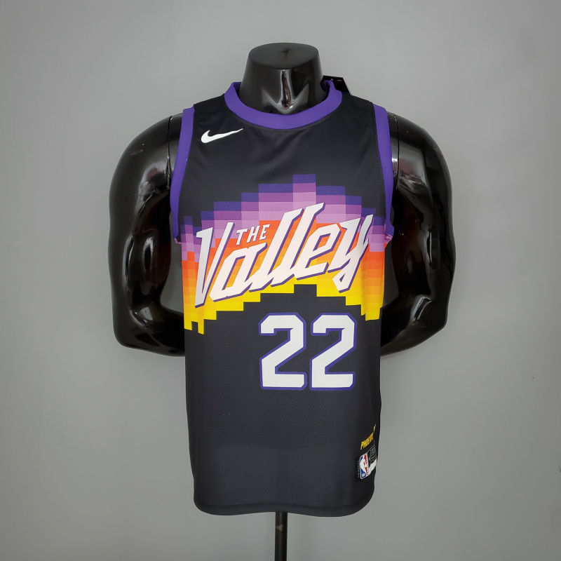 New AYTON#22 Suns City Edition Black NBA Jersey S-XXL