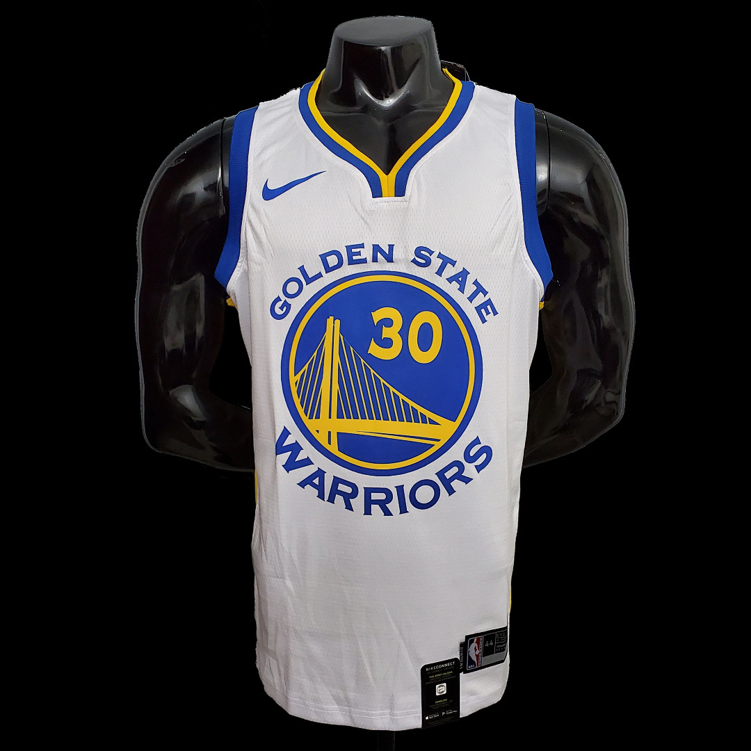Curry #30 Golden State Warriors white NBA jersey SizeXS-XXL Nike connect recognition