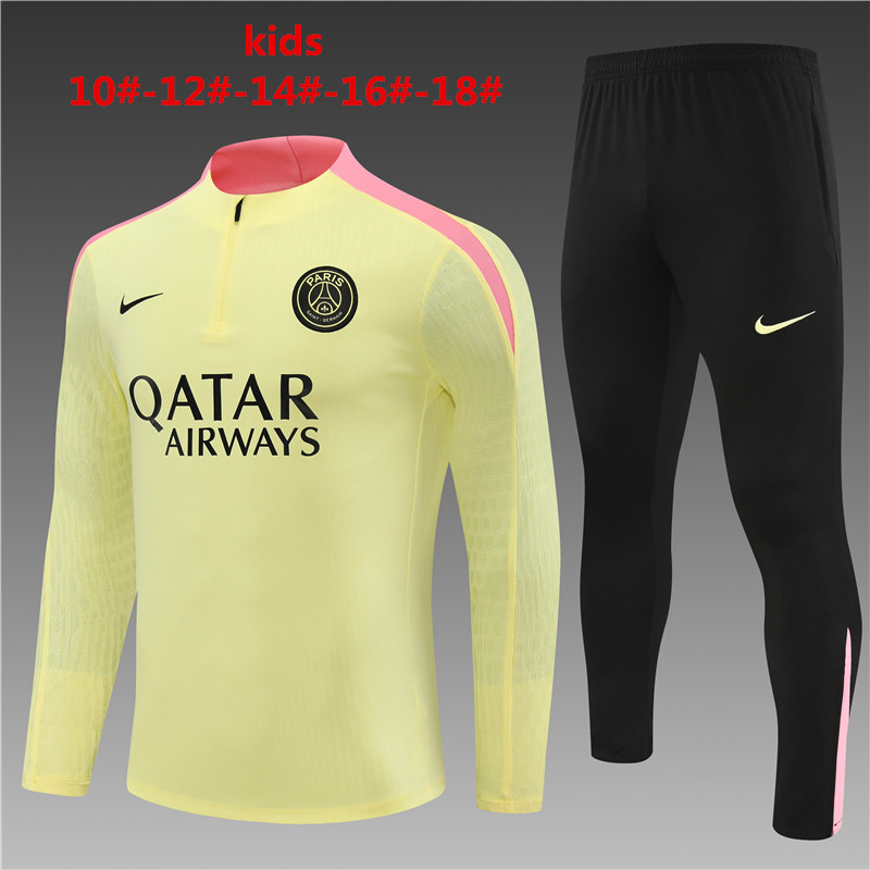 24-25 Paris Kids Player Long Sleeve Training Suit Yupoo