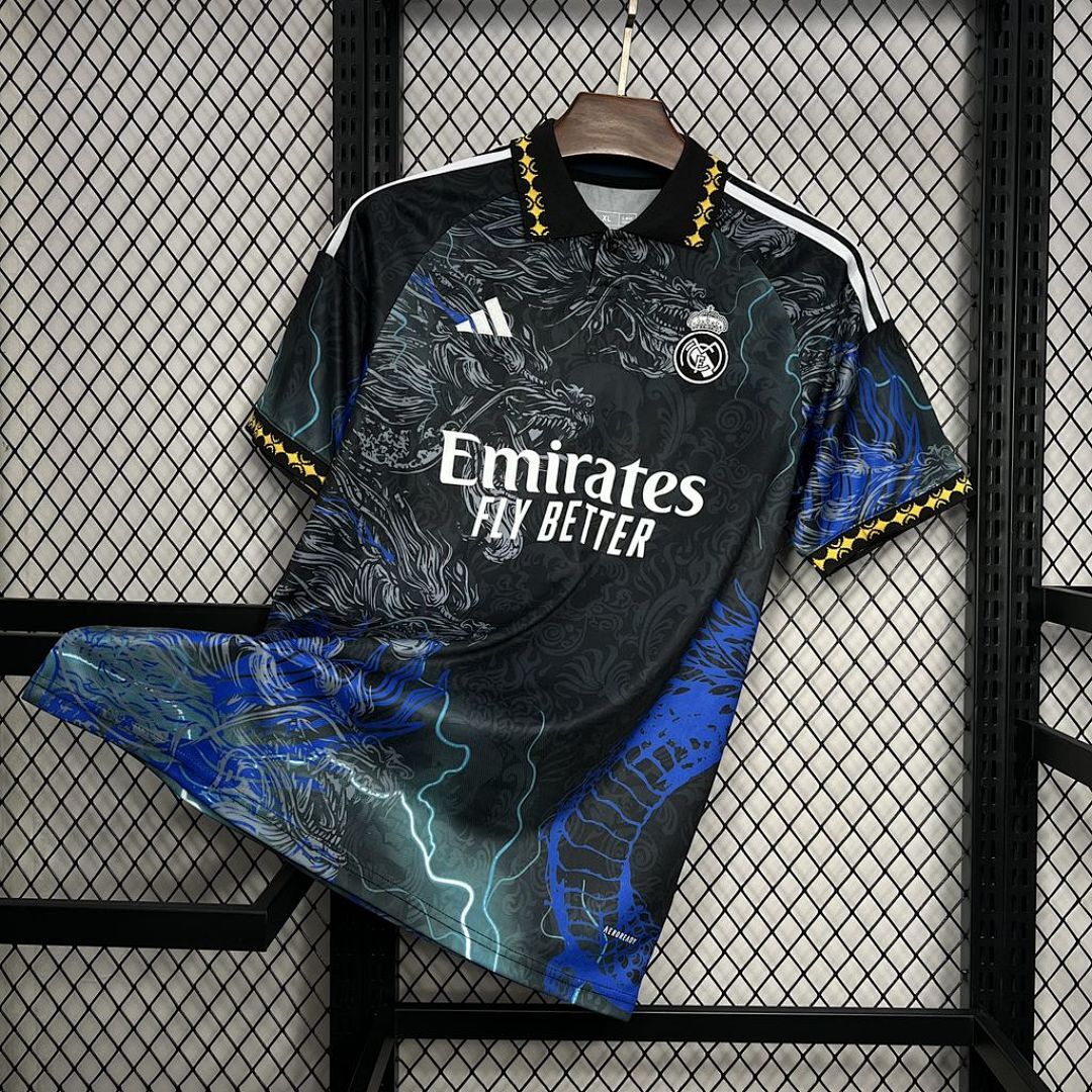 Real Madrid 2024/25 Black Dragon Jersey S-XXL