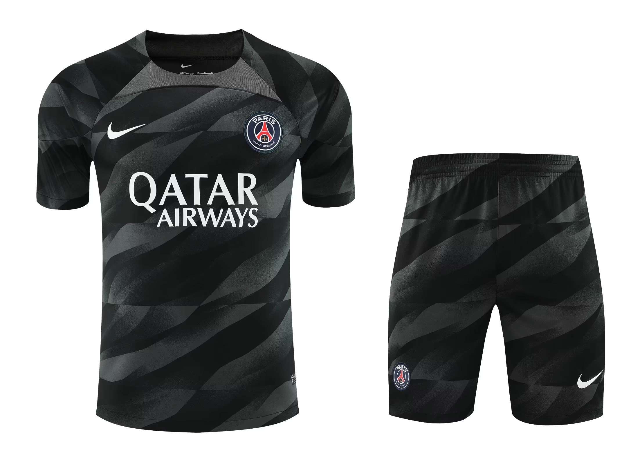 23-24 Paris Goalkeeper Black Soccer Jerseys Yupoo