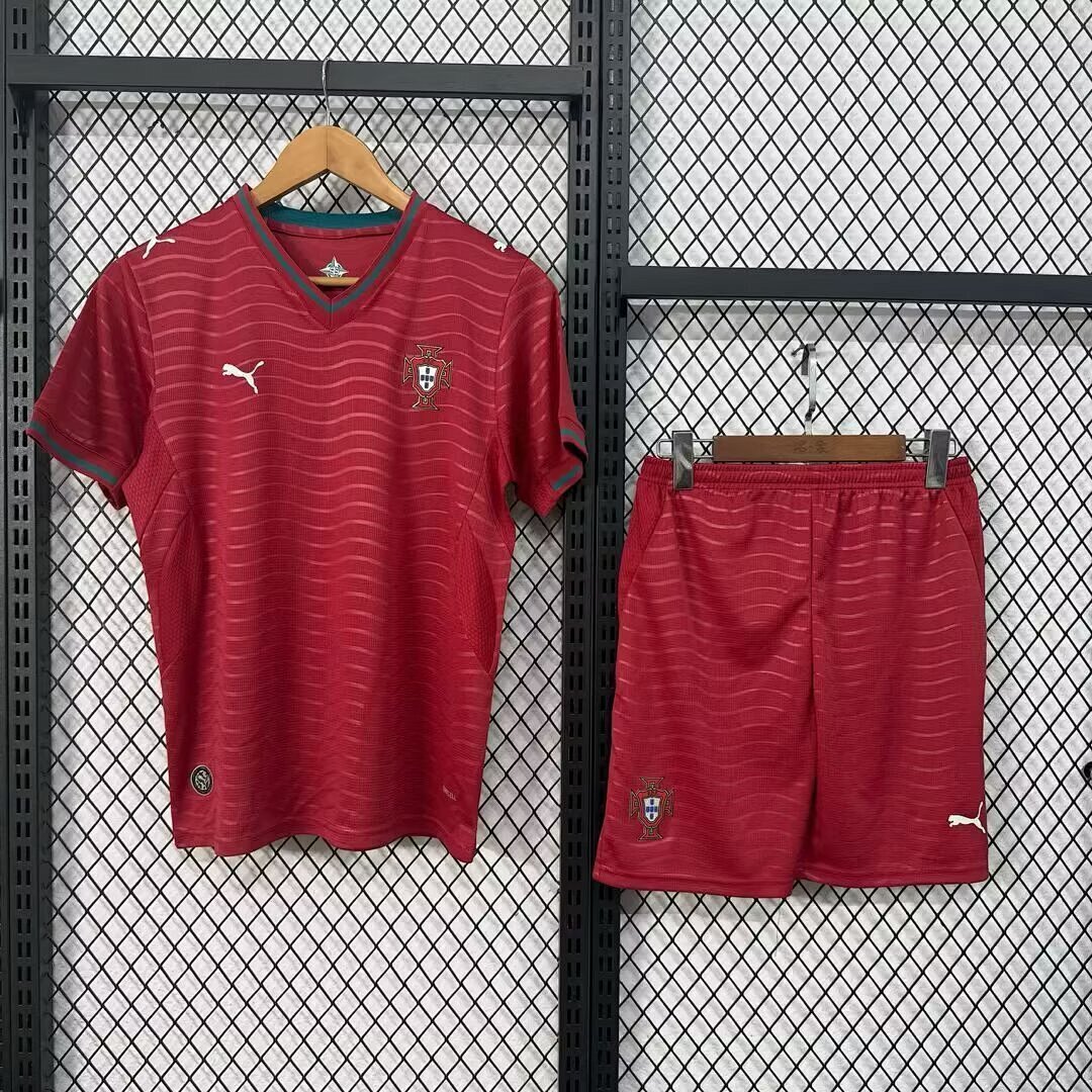 26-27 Portugal Home Kids Cheap Soccer Jerseys Yupoo