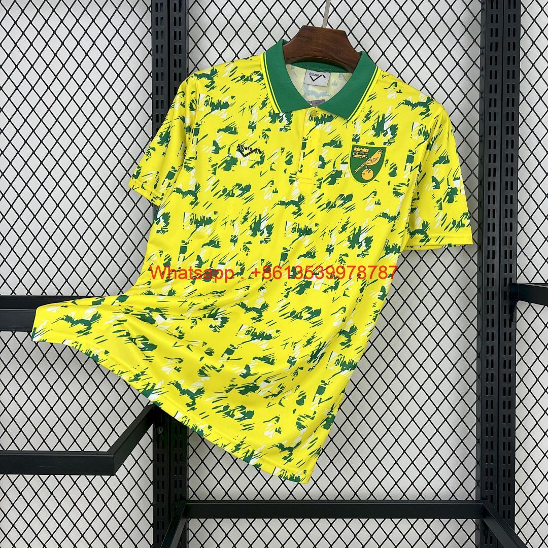 Norwich City 1992/94 Home Retro Jersey