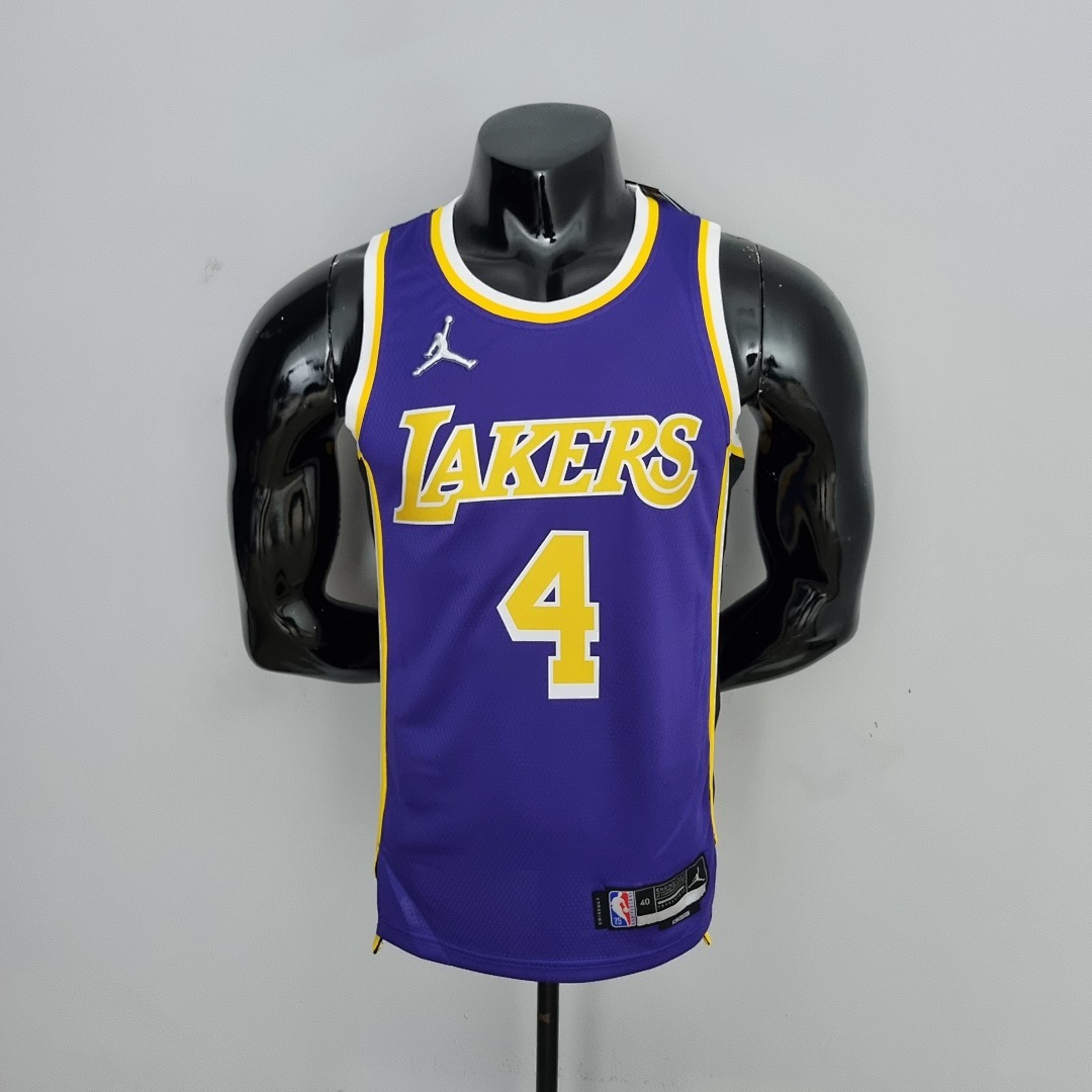 75th Anniversary Rondo #4 Los Angeles Lakers Jordan Purple NBA Jersey S-XXL