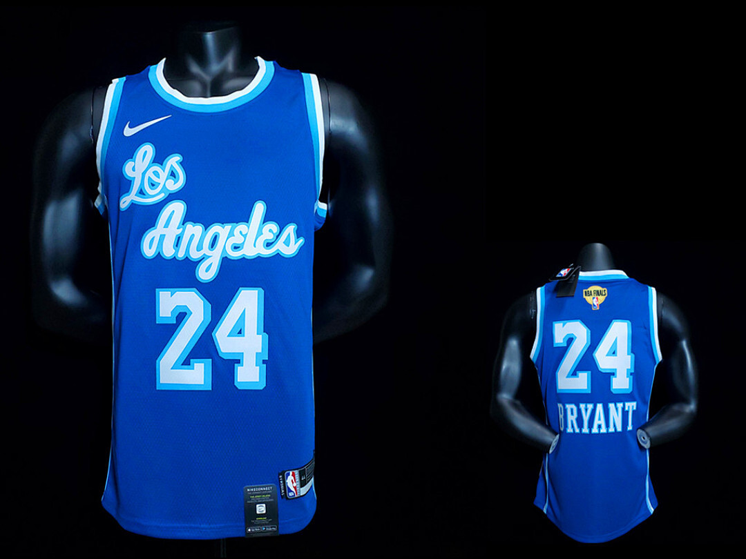 New Bryant #24 Lakers Blue NBA jersey Size:XS-XXL Nike connect recognition