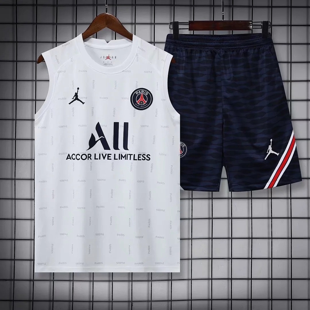 22/23 PSG Pre-Game Training Suit White Spotted Vest S-XXL