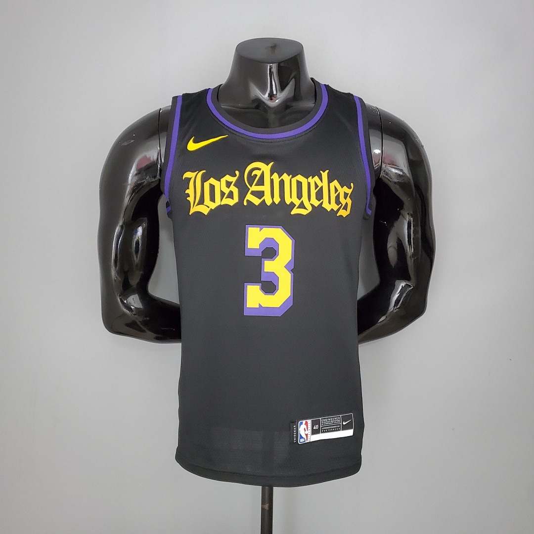 2021 YOUNG#0 Los Angeles Lakers Black Latin Black NBA Jersey S-XXL