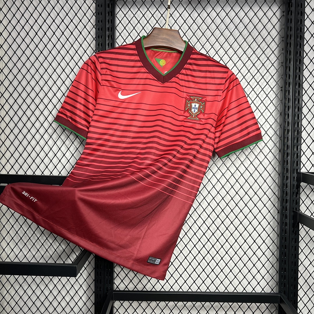 Portugal 2014 Centennial Home Retro Jersey