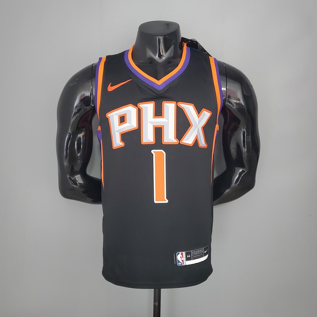 2021 BOOKER#1 Suns Black NBA Jersey S-XXL
