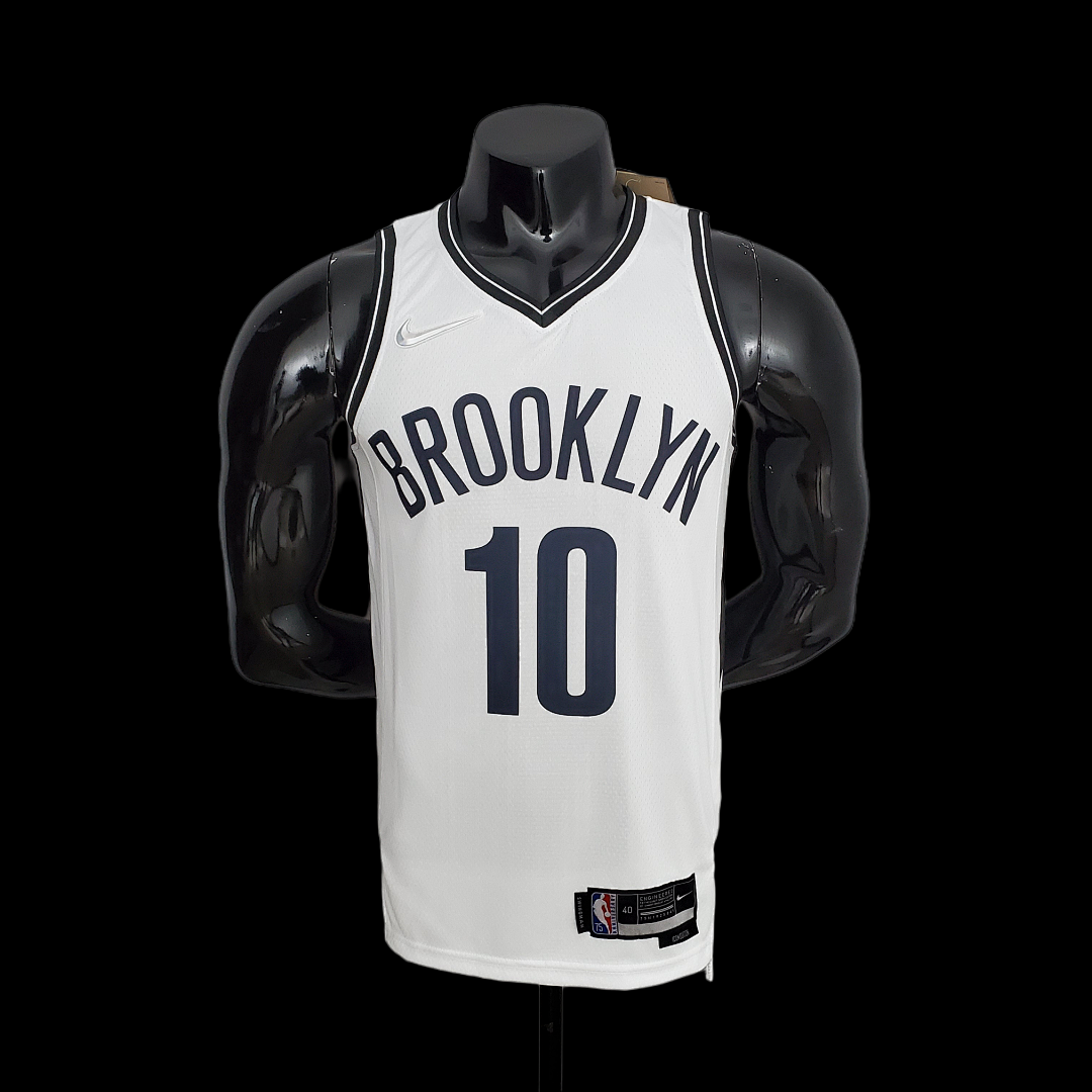 75th Anniversary Simmons #10 Nets White NBA Jersey S-XXL