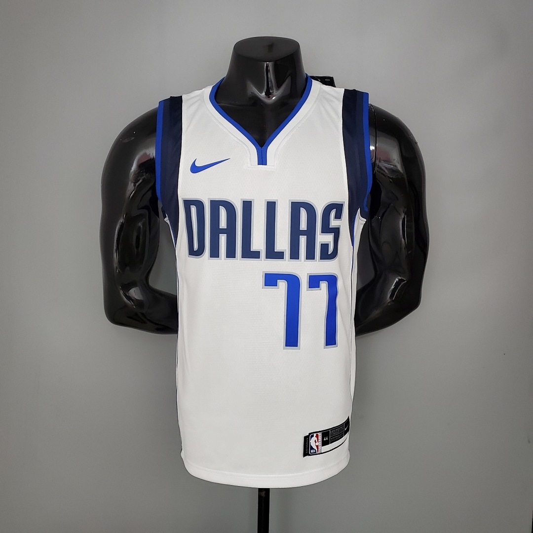 DONCIC#77 Dallas Mavericks home White NBA Jersey S-XXL