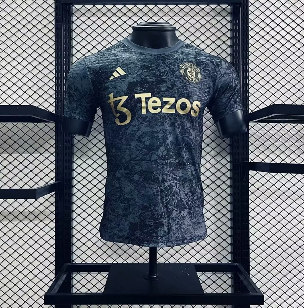 Manchester United 2024/25 Stone Roses Pre-Match Jersey Player Version