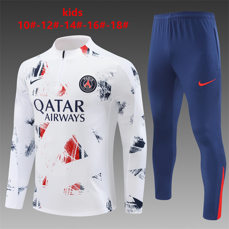24-25 Paris Kids Long Sleeve Training Suit Yupoo