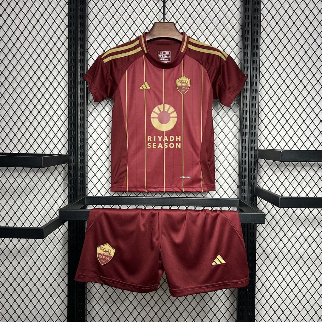 AS Roma 2024/25 Home Kids Kit