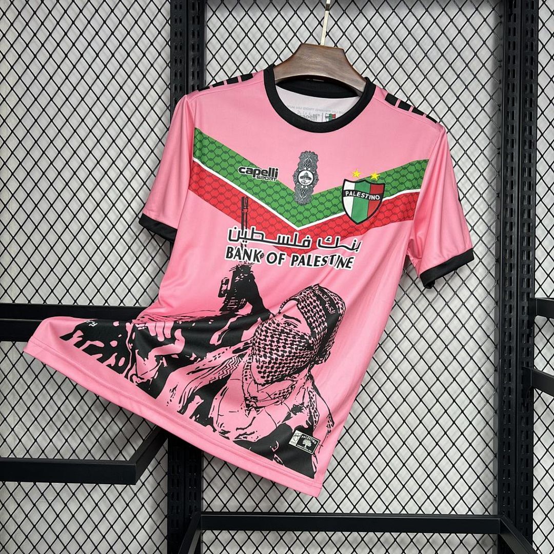 CD Palestino 2024/25 Pink Graffiti Jersey S-XXXXL