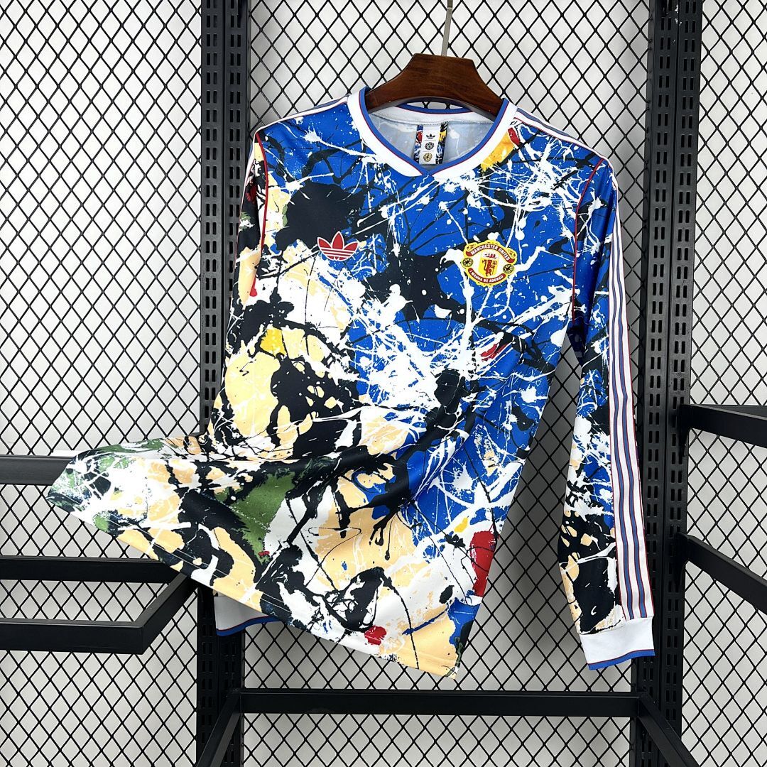 Mens Manchester United x Stone Roses 2025/26 Long Sleeve Jersey
