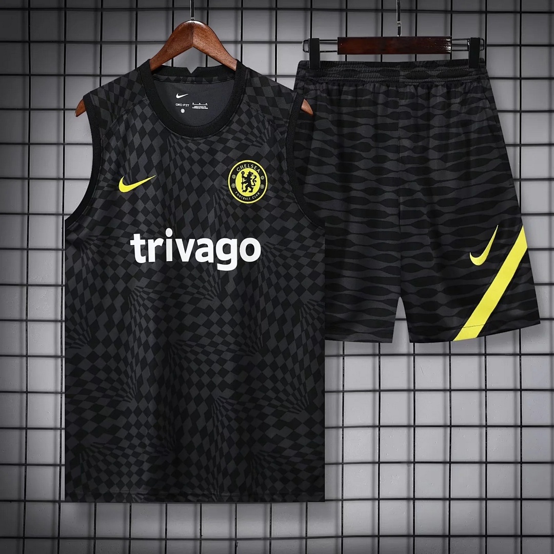 22/23 Chelsea Black Pre-match Training Vest S-XXL